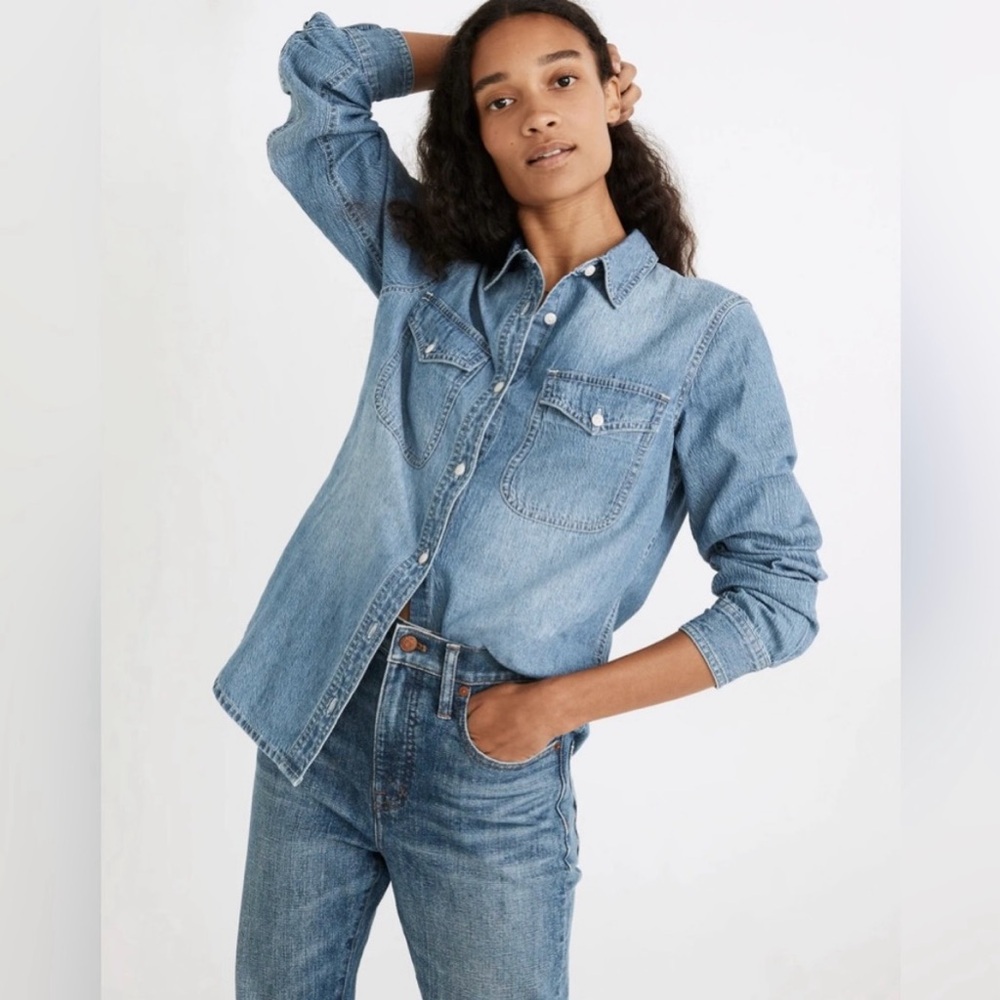 Madewell button down shirt in bluffton wash in xxs size